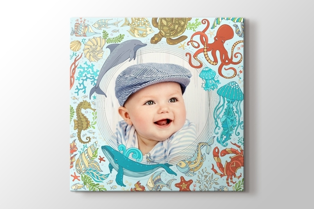 Picture of Sea Animals Photo on Canvas
