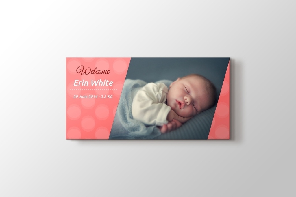 Picture of Welcome to Baby Girl Canvas Print