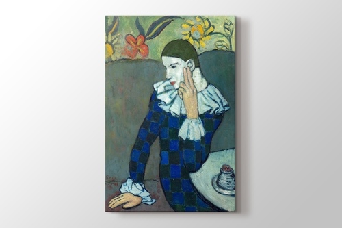 Picture of Pablo Picasso - Seated Harlequin