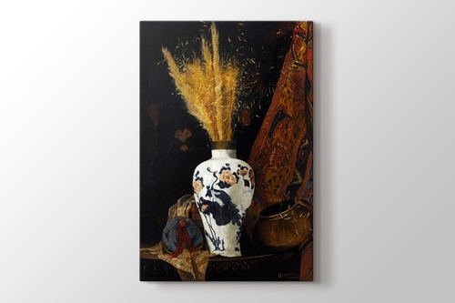 Picture of White Vase with Flower