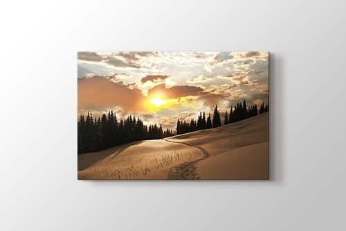 Picture of Sunset over Snowy Mountain