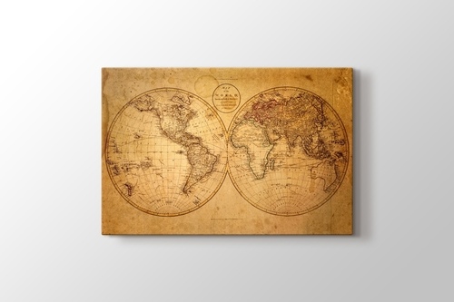 Picture of Vintage World Map 1793