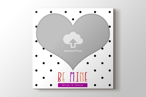 Picture of Be Mine Heart Photo to Canvas Print