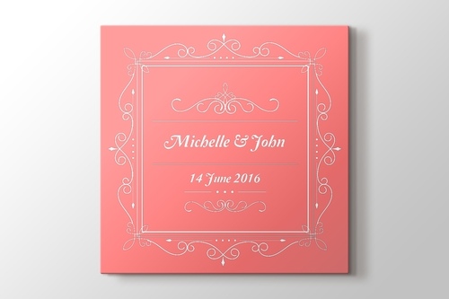 Picture of Wedding Announcement Canvas Print