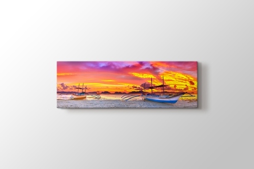 Picture of Boats and Sunset