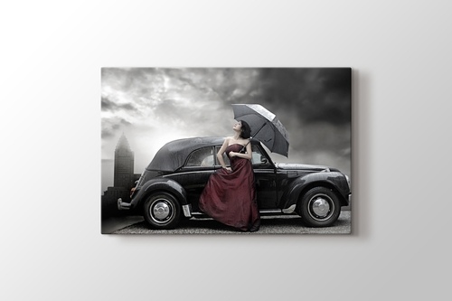 Picture of Woman with Umbrella