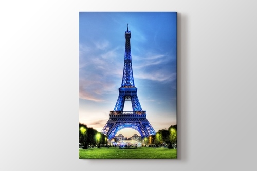 Picture of Eiffel Tower in Blue