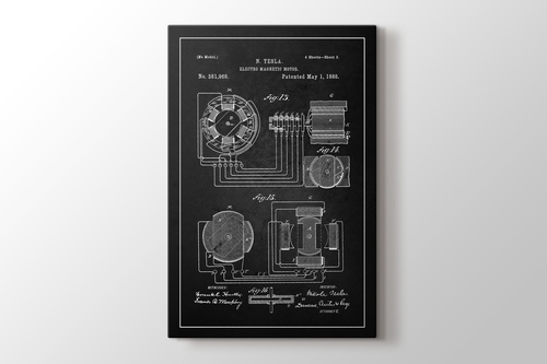 Picture of Tesla Electro Magnetic Motor Patent
