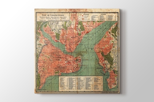 Picture of Vintage Constantinople Map