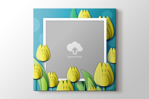 Picture of Yellow Tulips Photo on Canvas