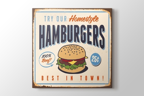 Picture of Vintage Burger Poster
