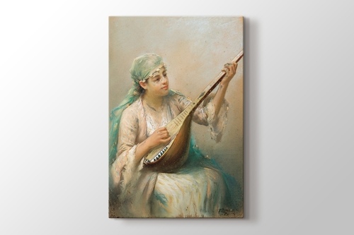 Picture of Woman Playing a String Instrument