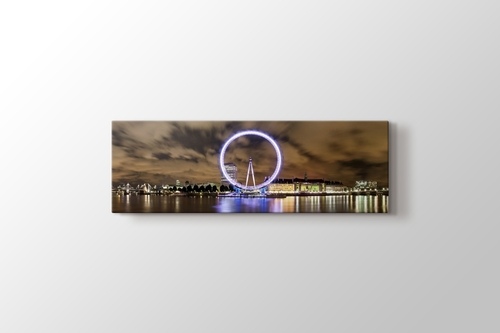 Picture of Wide Panorama of London Eye and River Thames