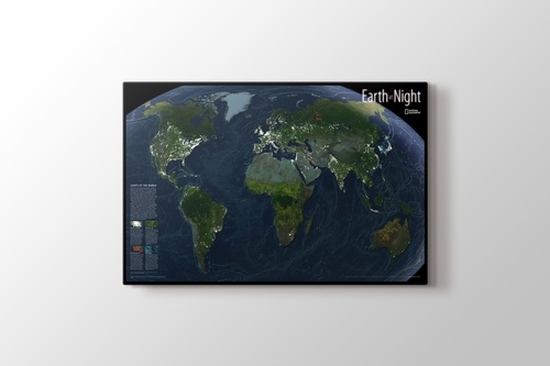 Picture of World Night Map