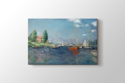 Picture of Claude Monet - Red Boats at Argenteuil