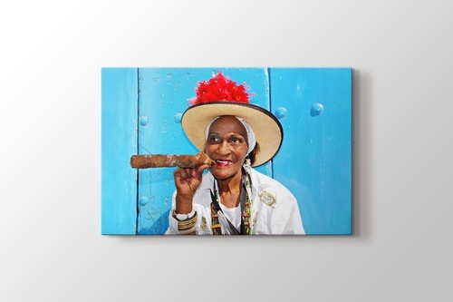 Picture of Cuban Cigar Lady