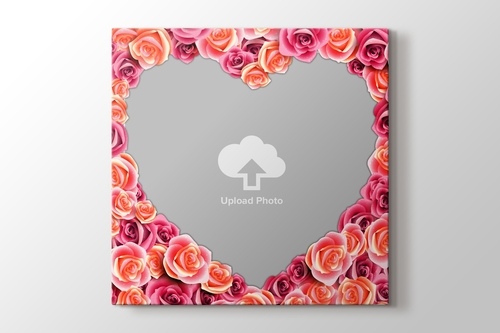 Picture of Pink Roses Photo on Canvas