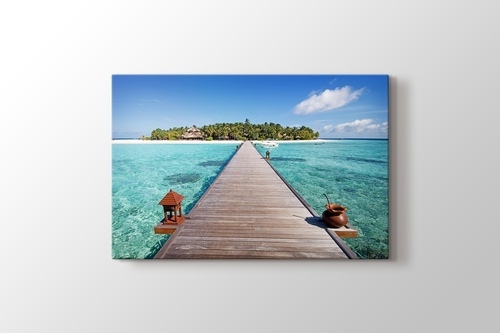Picture of Maldives - Wooden Pathway