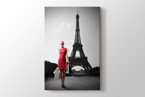 Picture of Red Dressed Woman