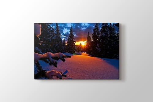 Picture of Colorado - Sunset and Snowy Mountain