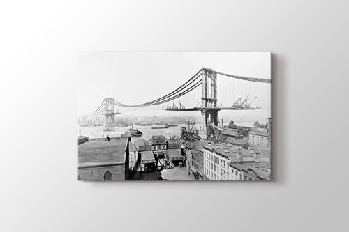 Picture of Manhattan Bridge on Construction 1909
