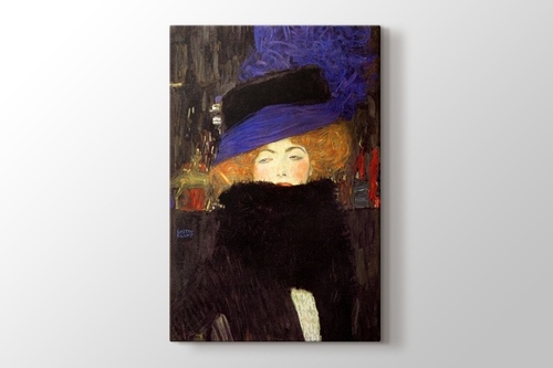 Picture of Lady with Hat and Feather Boa