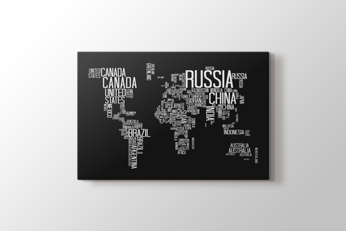 Picture of Typographic World Map