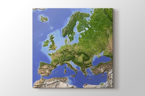 Picture of Physical Map of Europe