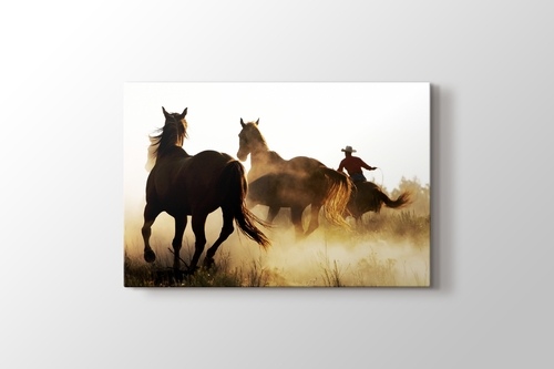 Picture of Cowboy and the Horses