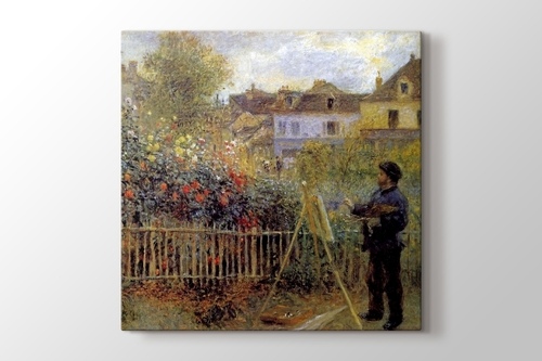 Picture of Monet Painting in His Garden
