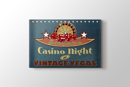 Picture of Vegas Casino Night Vintage Poster