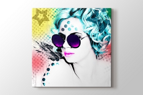 Picture of Popart Girl With Glasses