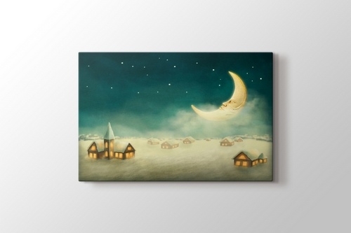 Picture of Moon and Village