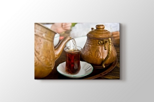 Picture of Drinking Traditional Turkish Tea