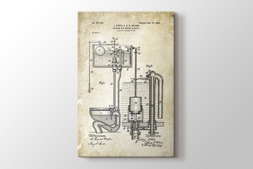 Picture of Water Closet Patent