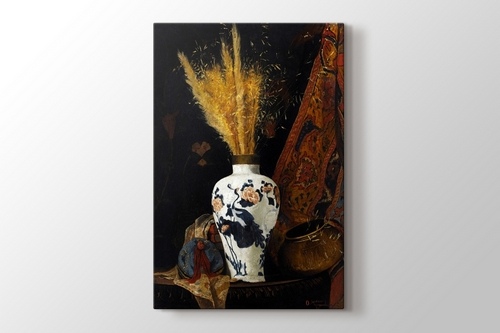 Picture of White Vase with Flower