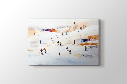 Picture of Miniature People Skiing