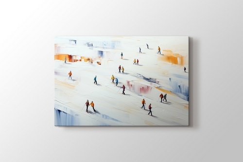 Picture of Miniature People Skiing